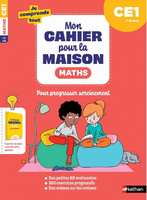 Sách Bài Tập Toán Tiếng Pháp Lớp 2 - Mon Cahier Pour La Maison Maths Ce1
